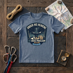 Under His Heavens, The Skies Proclaim His Glory Psalm 19:1 (Badge) T-Shirt