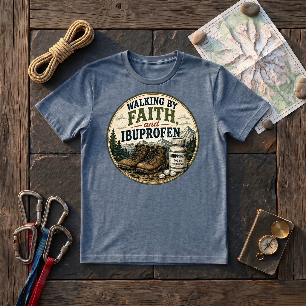 Walking By Faith, And Ibuprofen T-Shirt