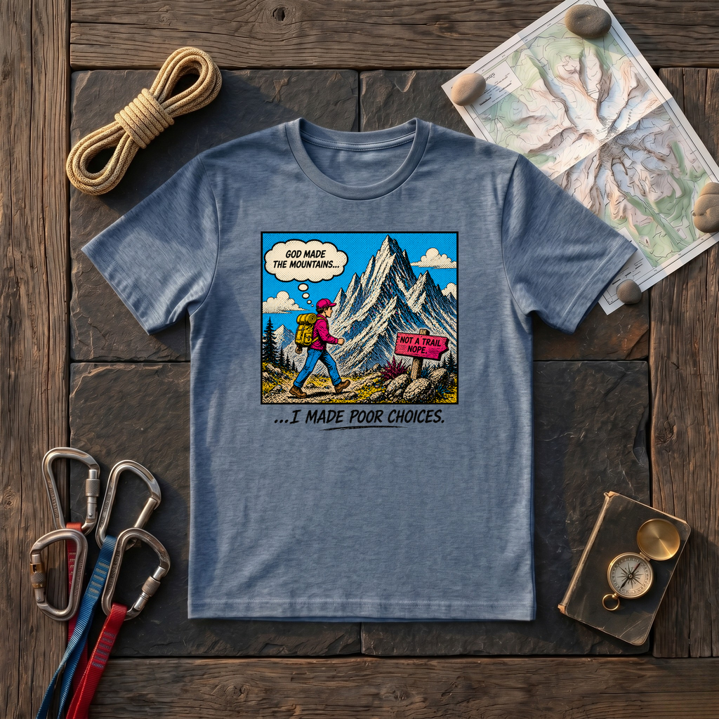God Made the Mountains I Made Poor Choices T-Shirt