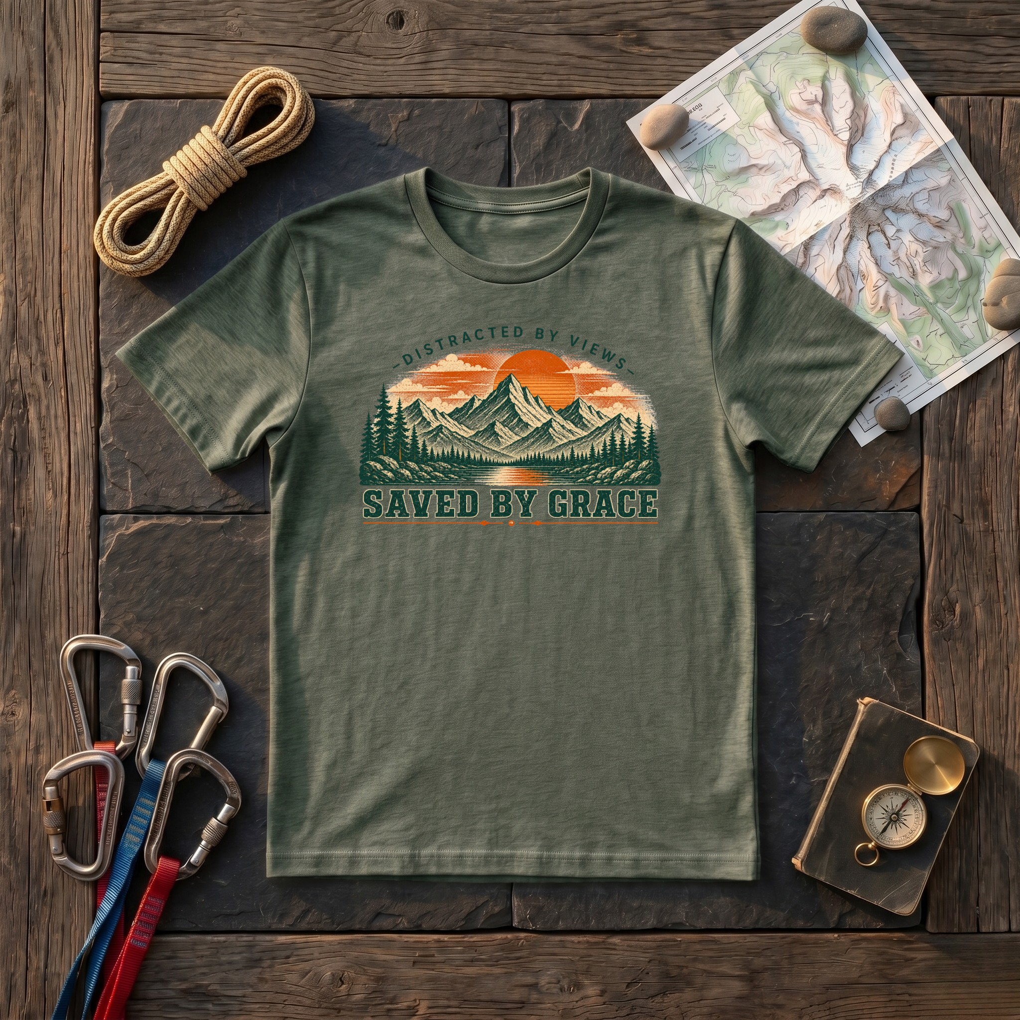 Saved By Grace Distracted By Views T-Shirt