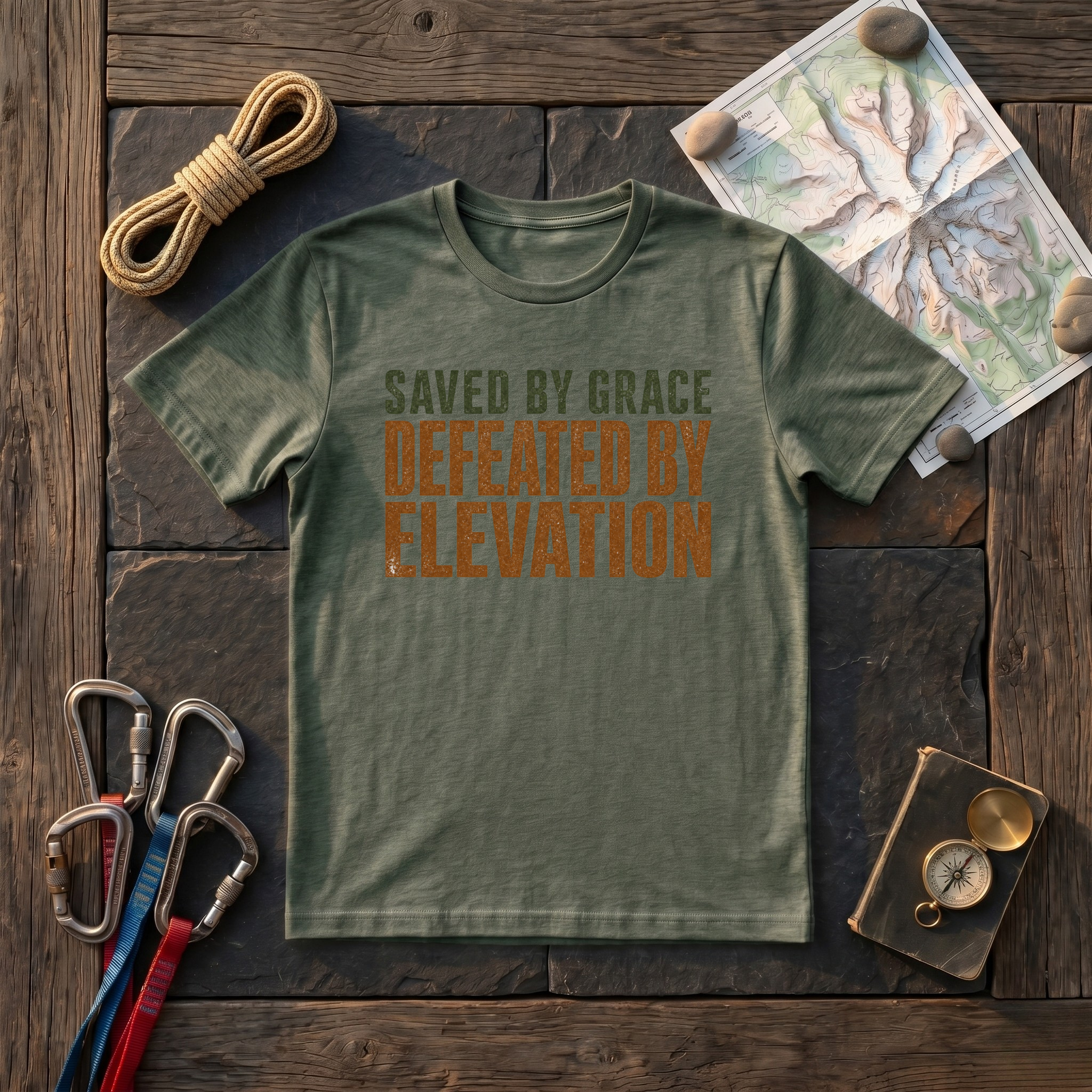 Saved By Grace, Defeated By Elevation T-Shirt