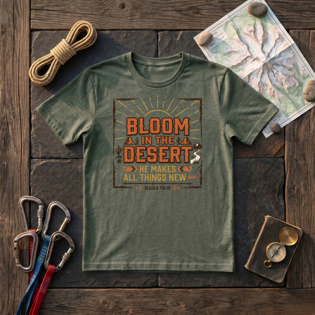 Bloom In The Desert, He Makes All Things New Isaiah 43:19 T-Shirt