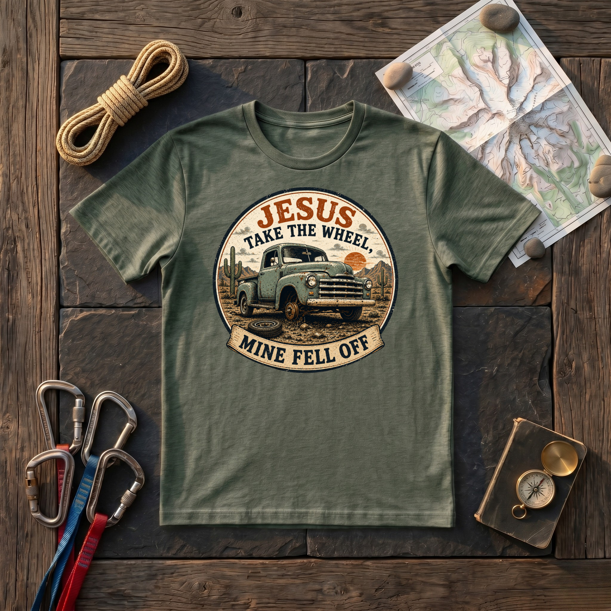 Jesus Take The Wheel, Mine Fell Off T-Shirt