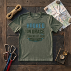Hooked On Grace, Fishers Of Men Matthew 4:19 T-Shirt