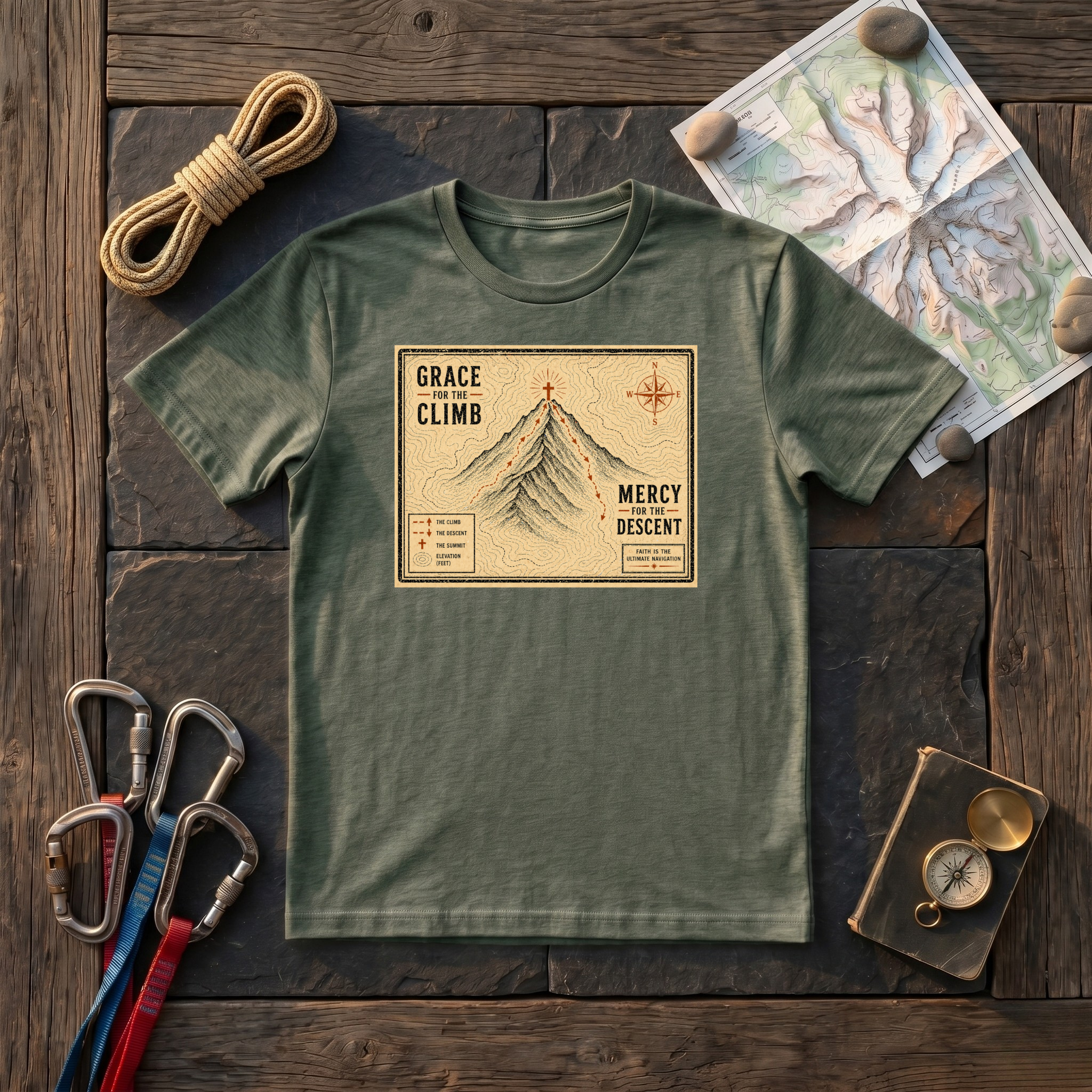 Grace For the Climb, Mercy For the Descent T-Shirt