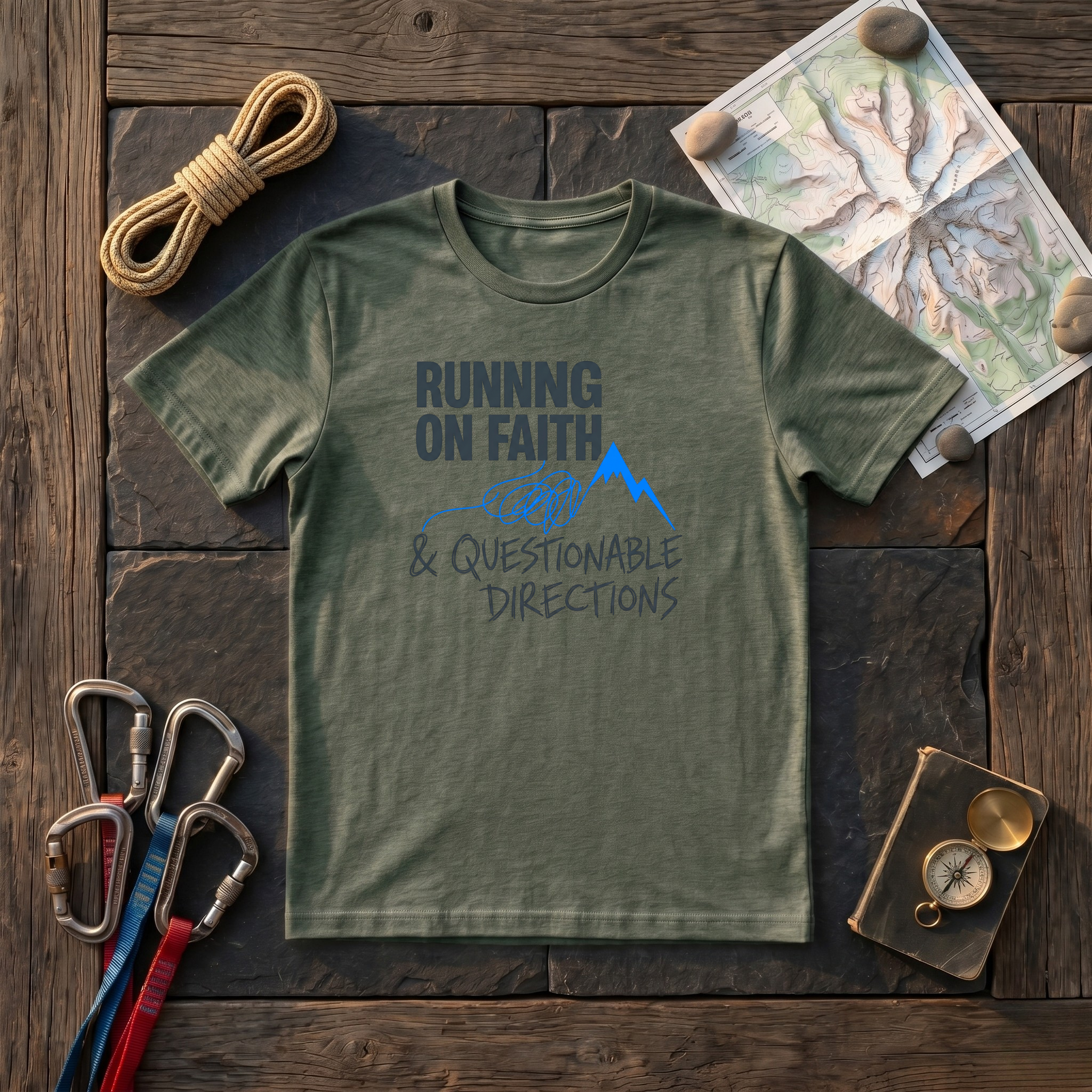 Running On Faith & Questionable Directions T-Shirt