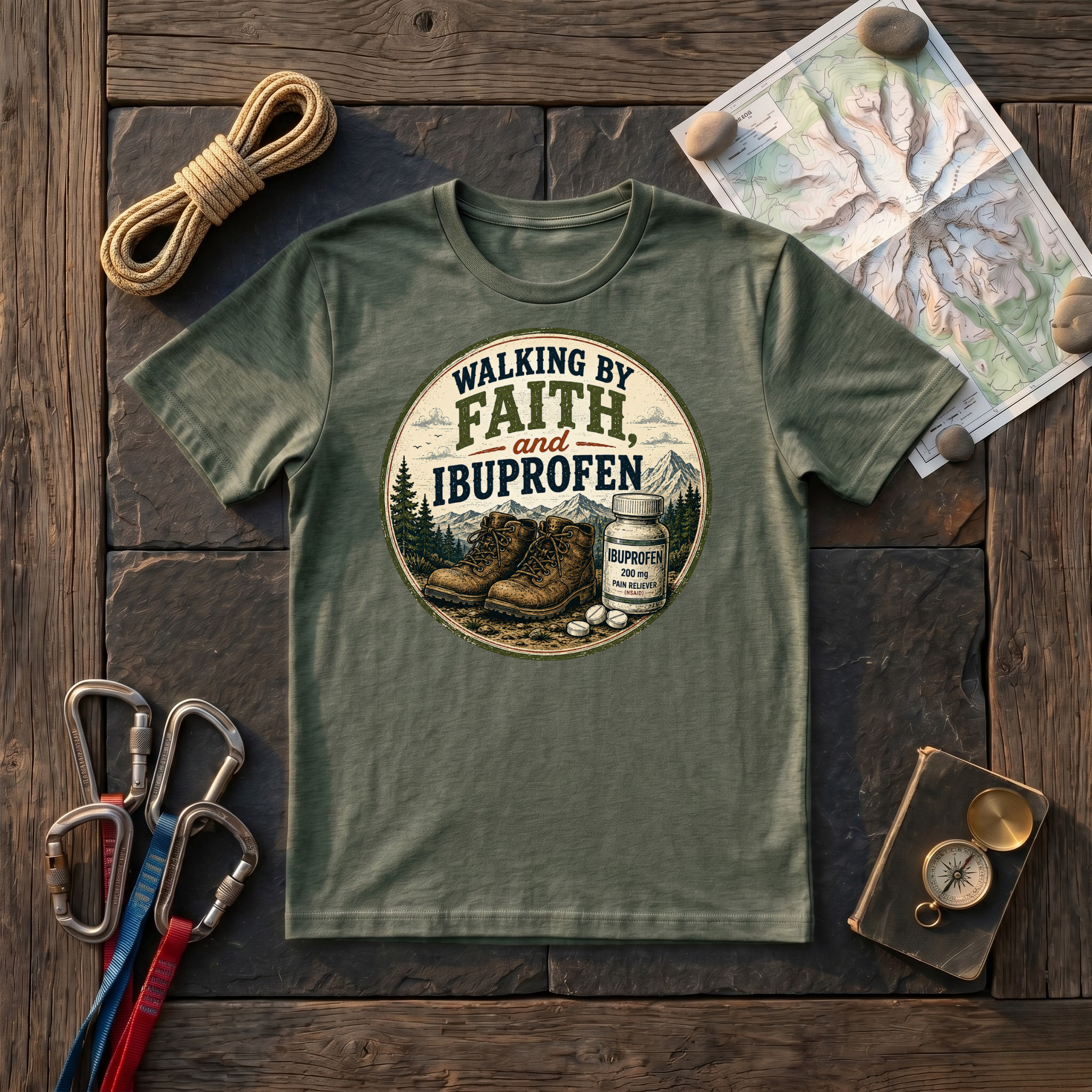 Walking By Faith, And Ibuprofen T-Shirt