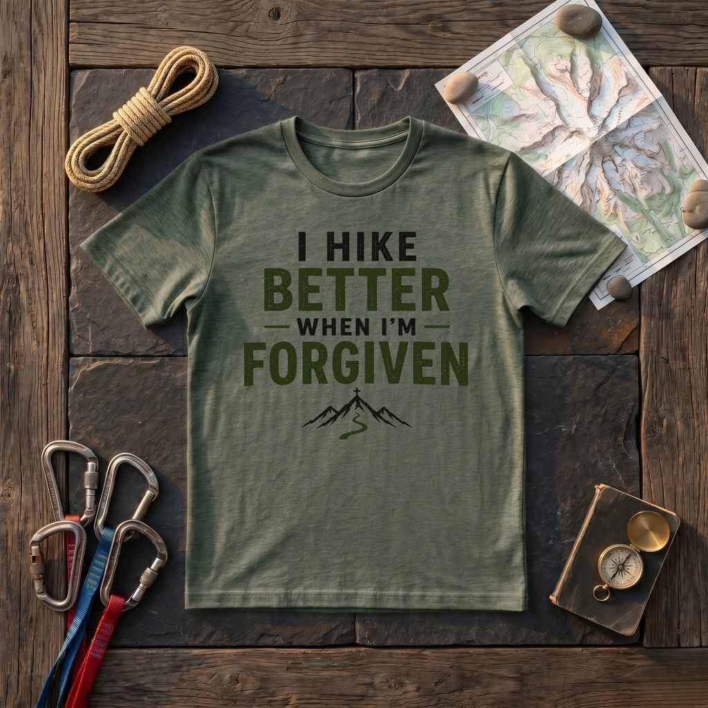 I Hike Better With I'm Forgiven T-Shirt
