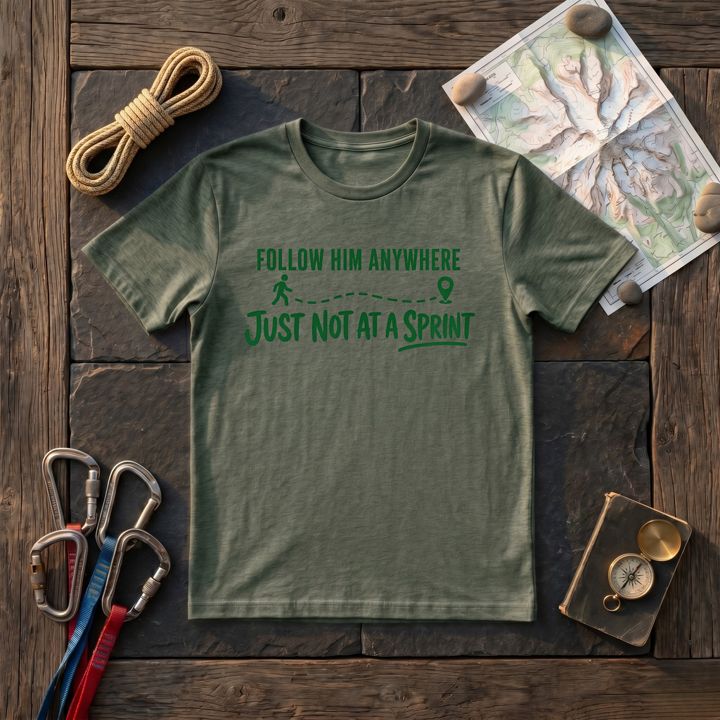 Follow Him Anywhere Just Not At A Sprint T-Shirt