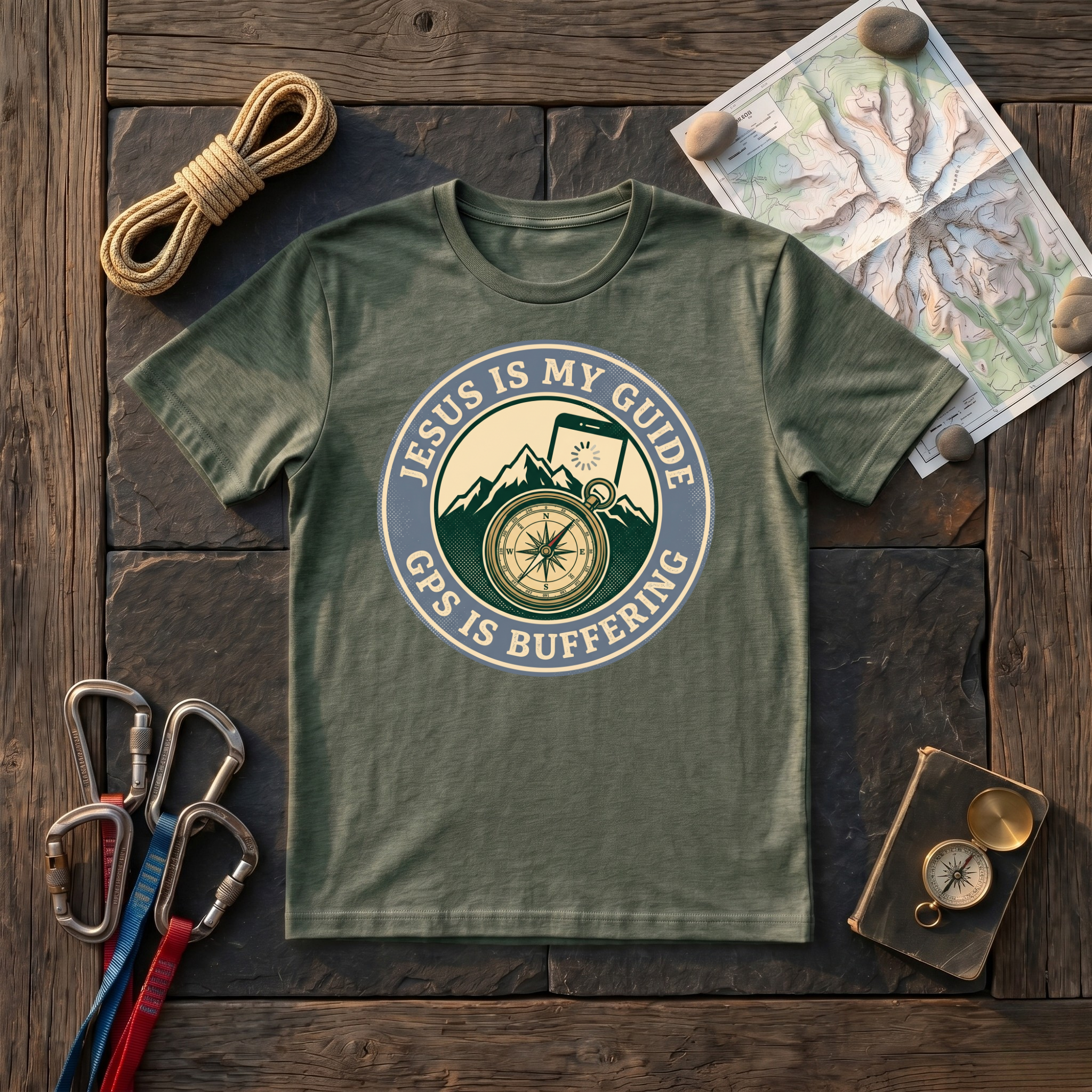 Jesus Is My Guide GPS Is Buffering T-Shirt