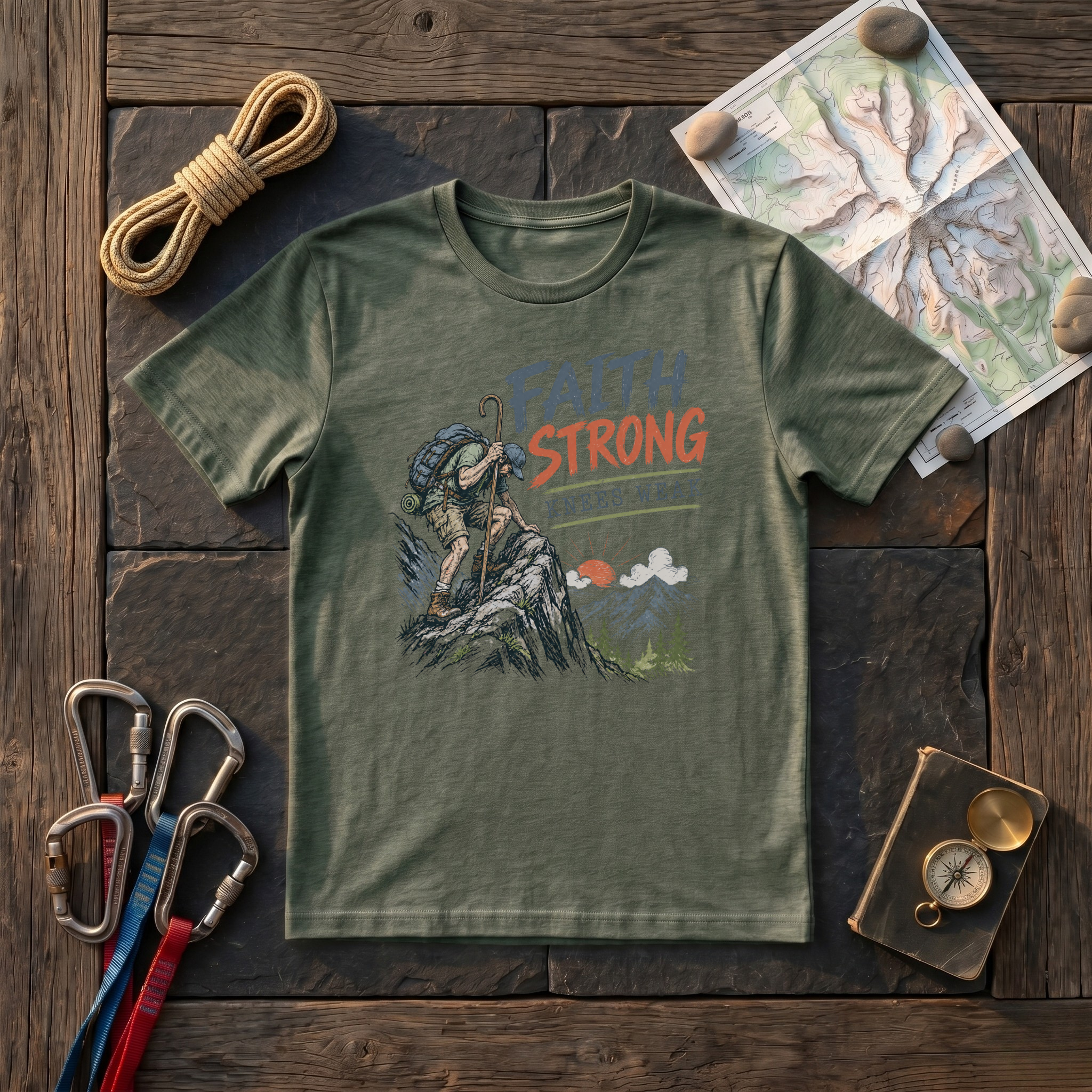 Faith Strong Knees Weak T-Shirt