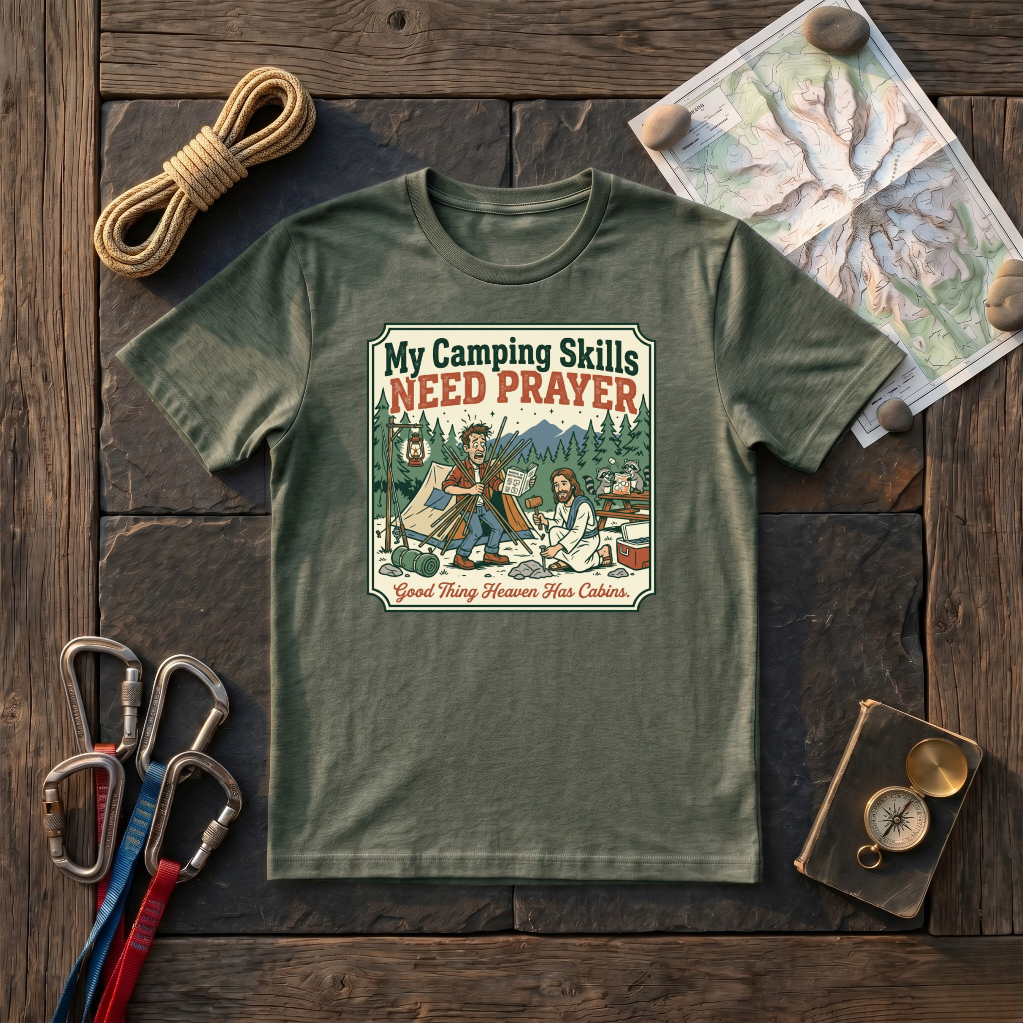 My Camping Skills Need Prayer T-Shirt