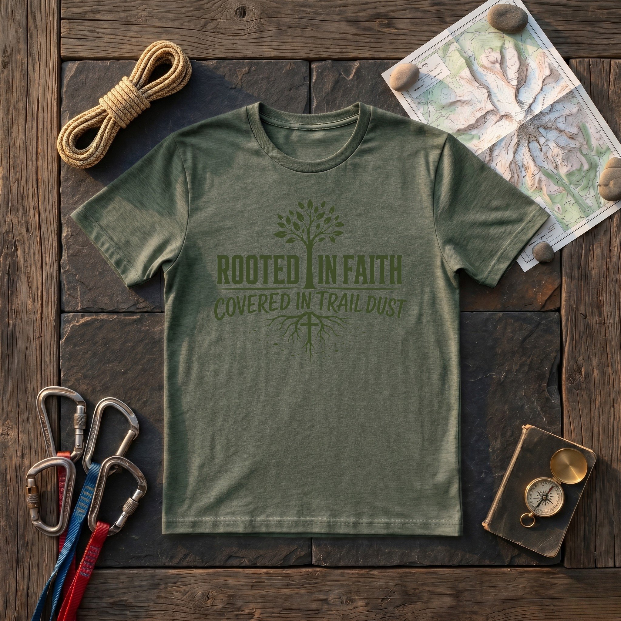 Rooted In Faith Covered In Trail Dust T-Shirt