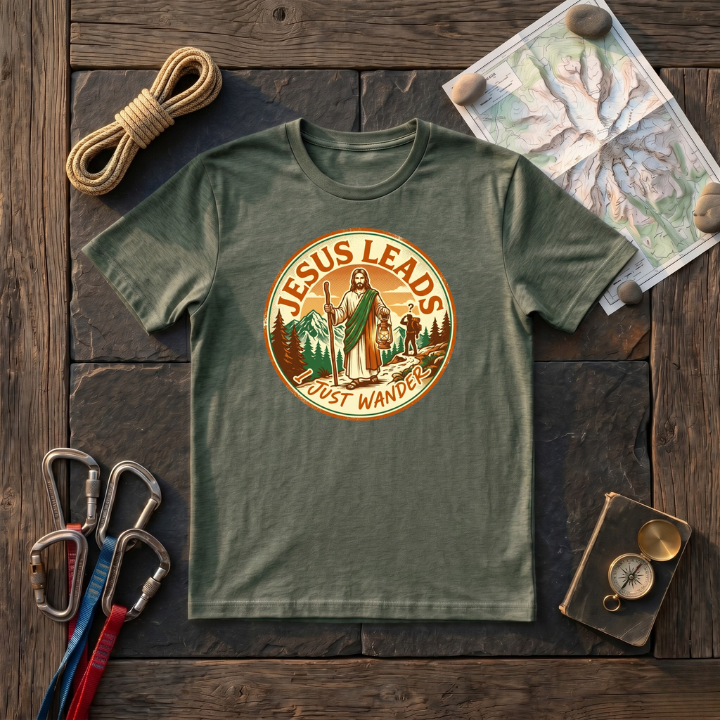 Jesus Leads I Just Wander T-Shirt