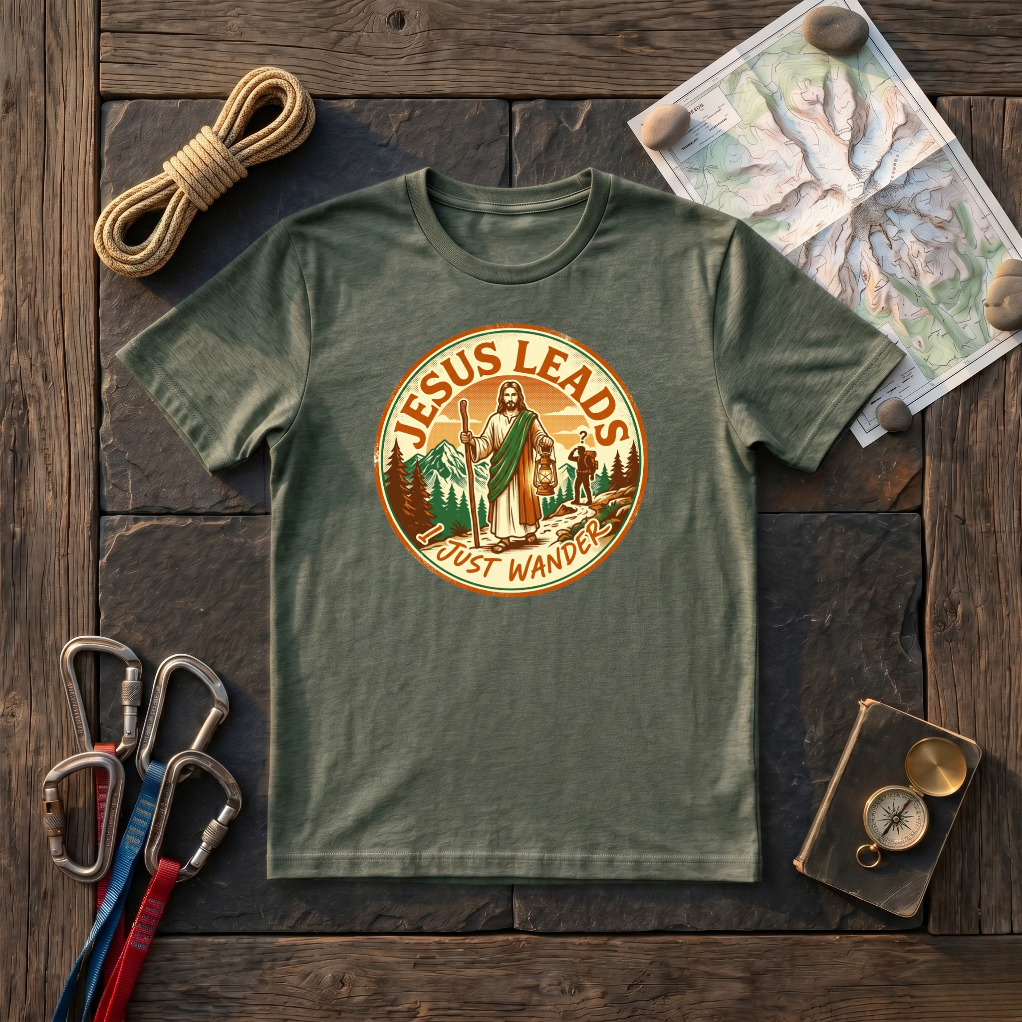 Jesus Leads I Just Wander T-Shirt