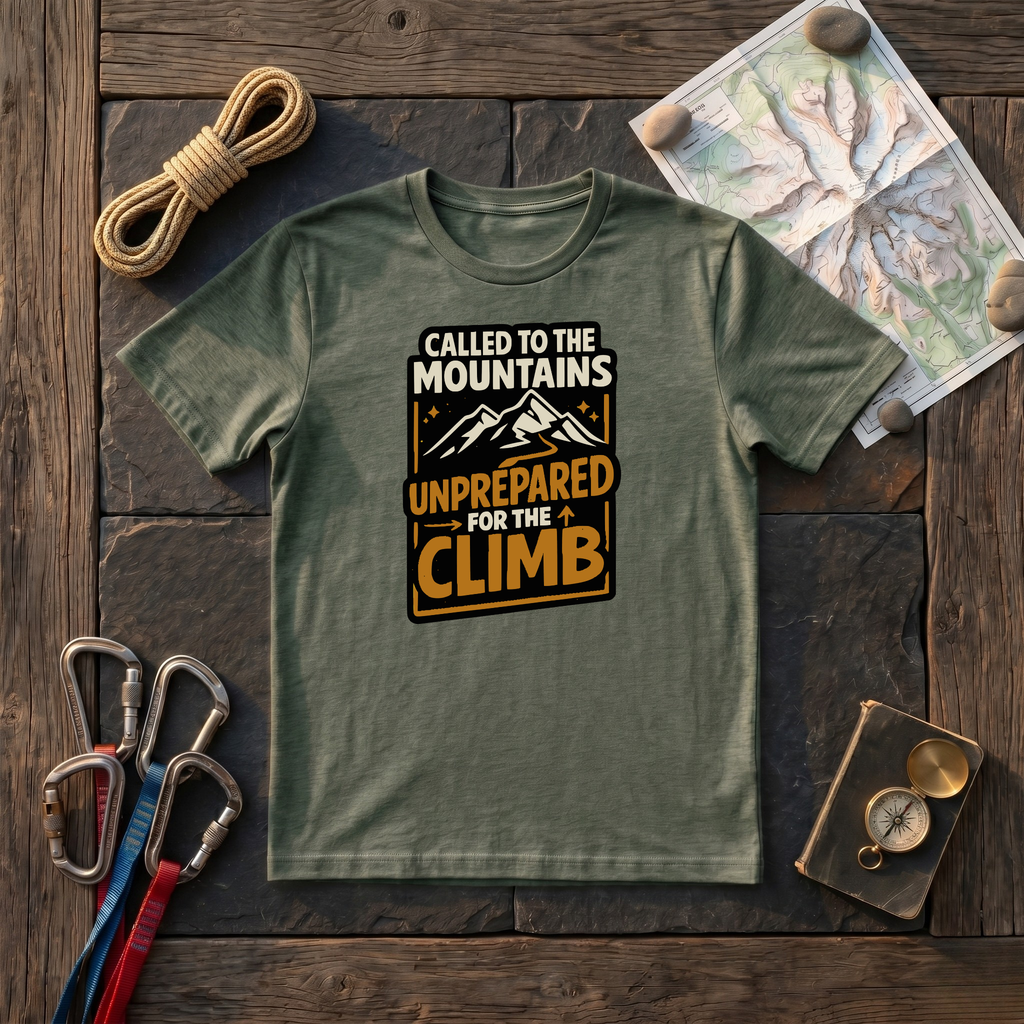 Called To The Mountains, Unprepared For The Climb T-Shirt