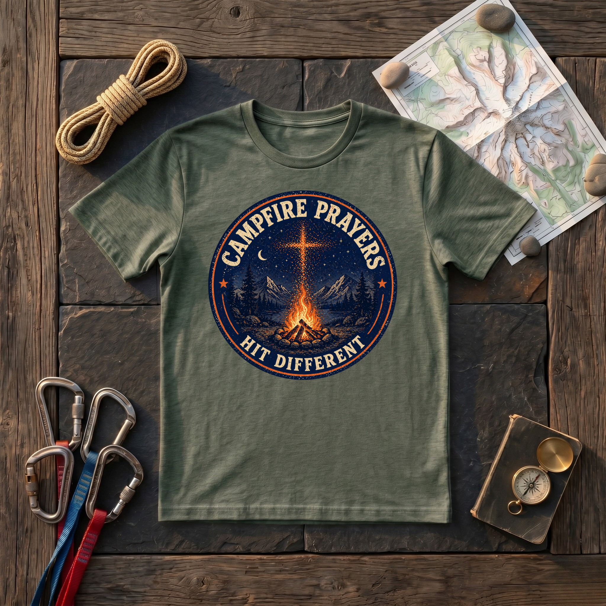 Campfire Prayers Hit Different T-Shirt