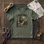 I Trust God But I'M Still Me (Woman) T-Shirt