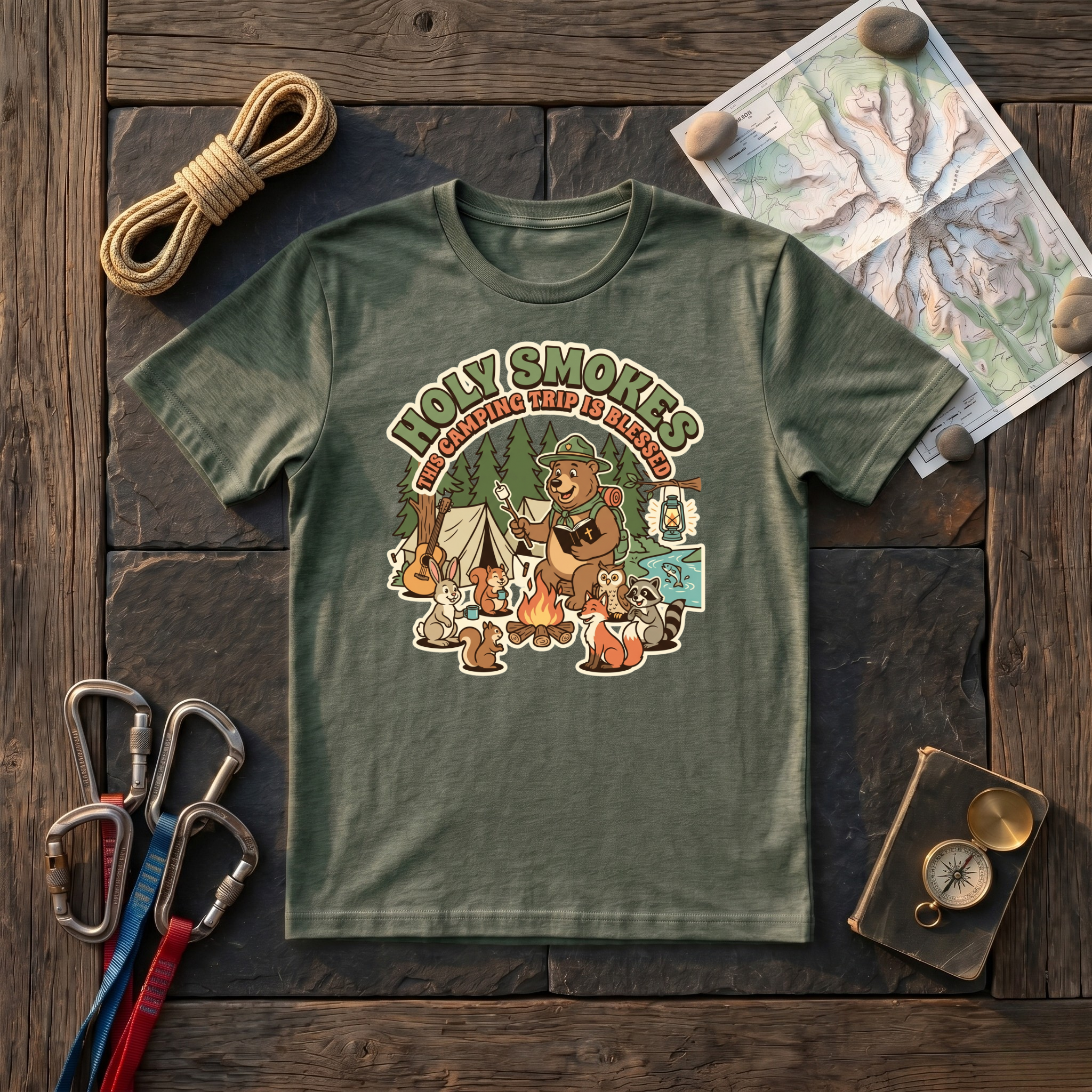 Holy Smokes This Camping Trip Is Blessed T-Shirt