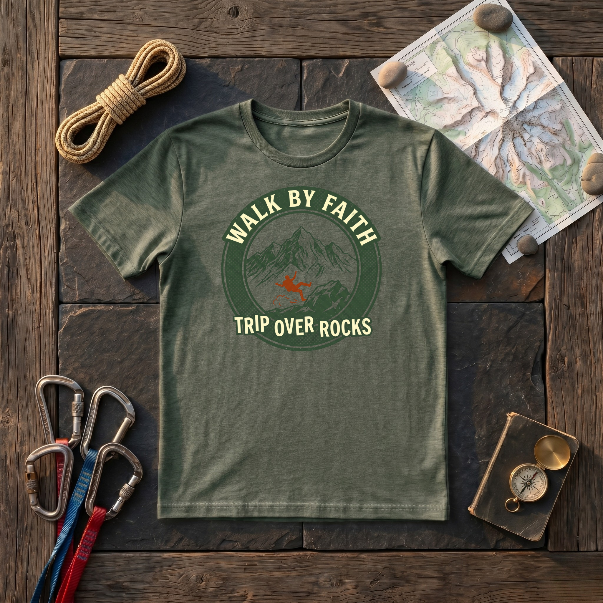 Walk By Faith Trip Over Rocks T-Shirt