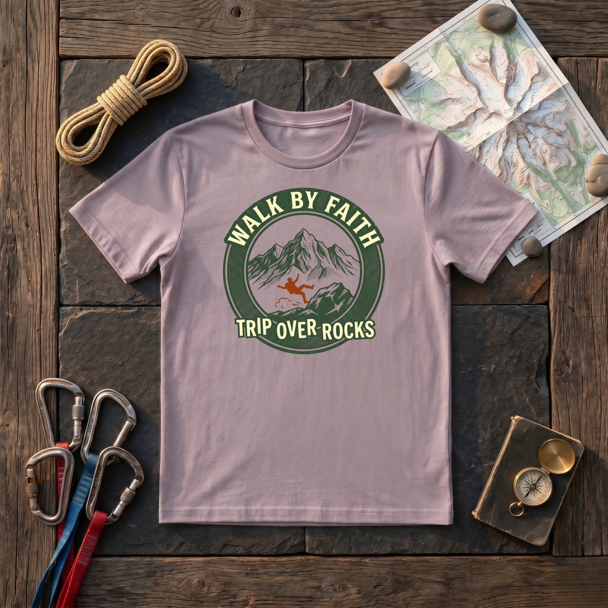 Walk By Faith Trip Over Rocks T-Shirt