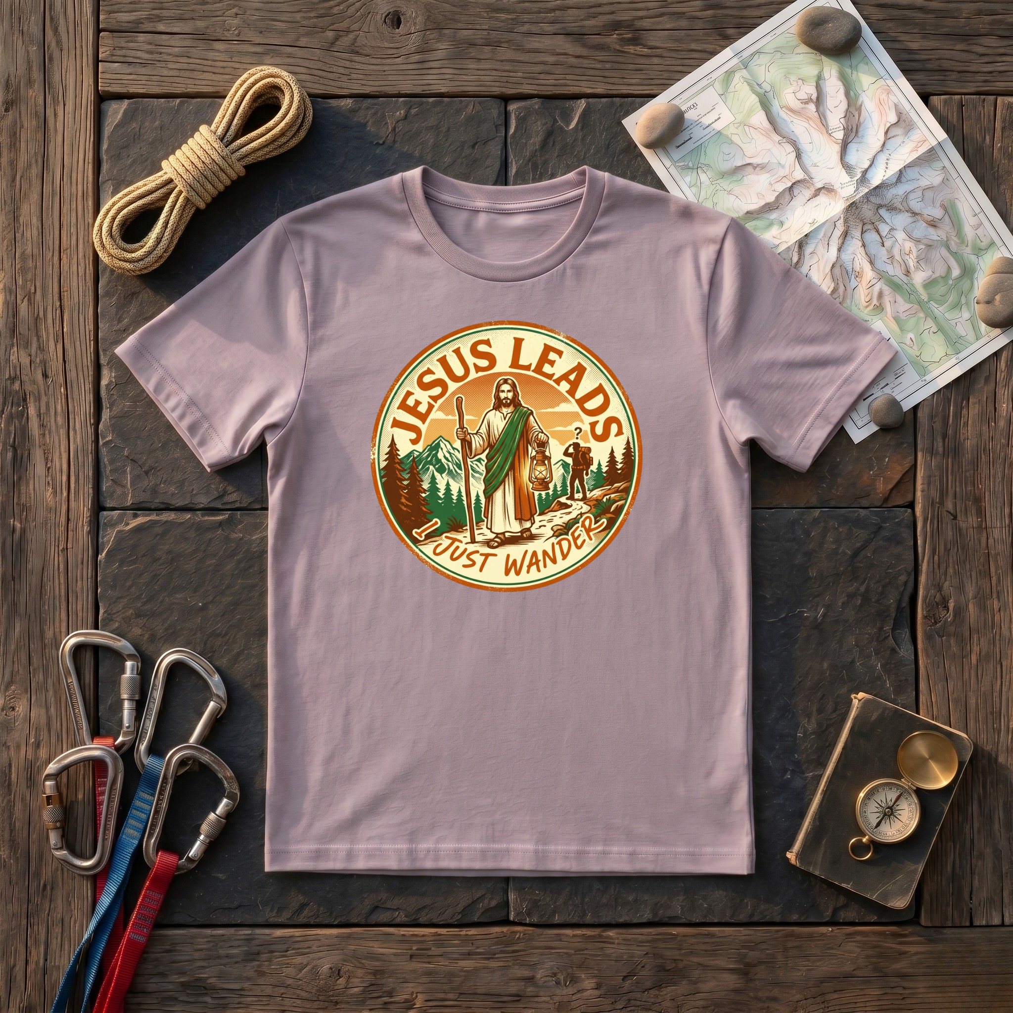 Jesus Leads I Just Wander T-Shirt