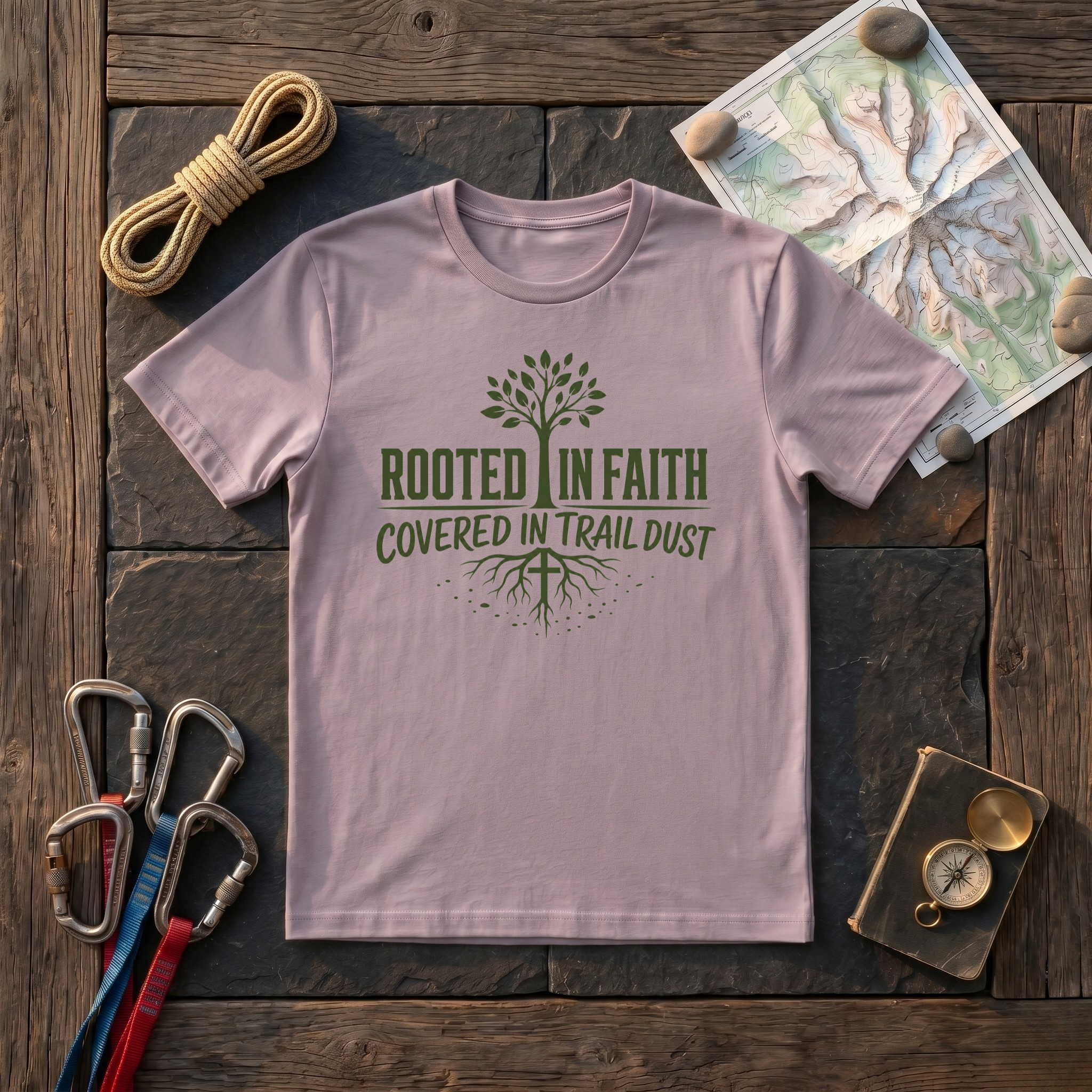 Rooted In Faith Covered In Trail Dust T-Shirt