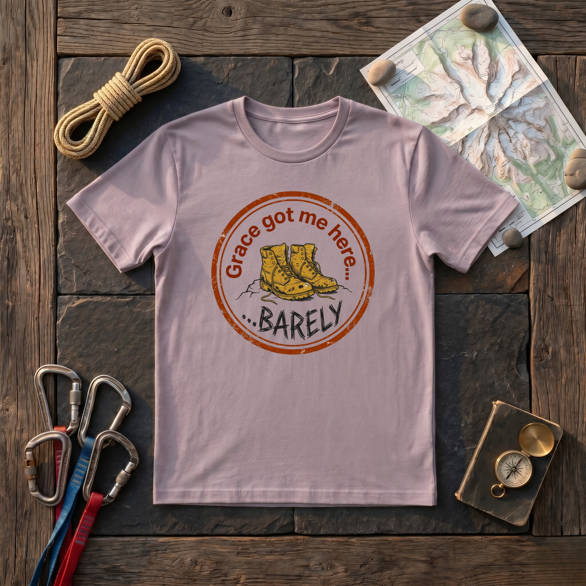 Grace Got Me Here Barely T-Shirt
