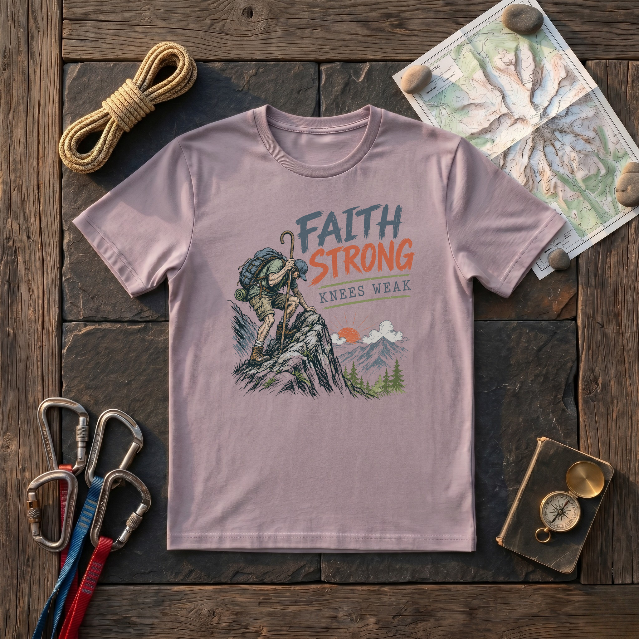 Faith Strong Knees Weak T-Shirt