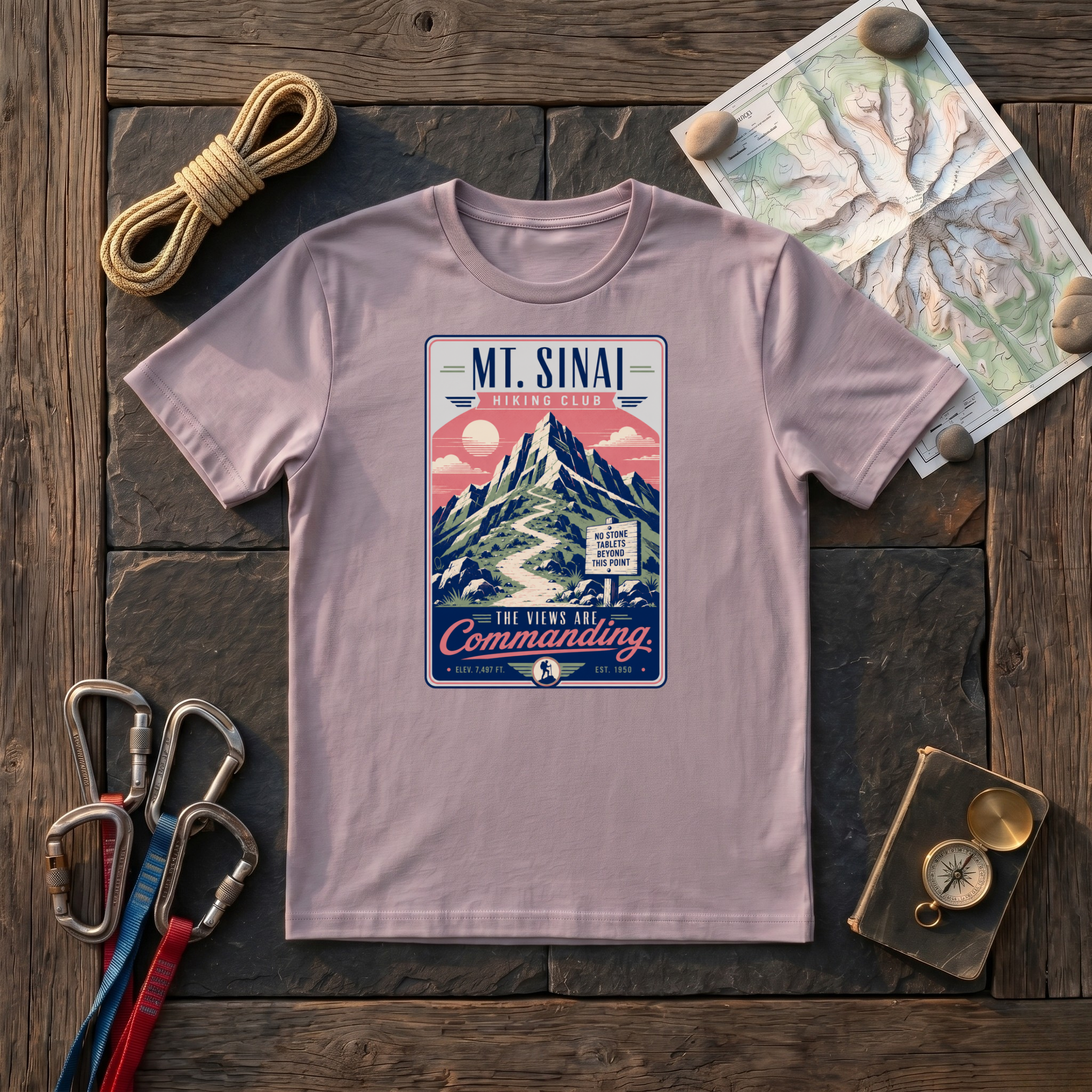 Mt Sinai Hiking Club The Views Are Commanding T-Shirt