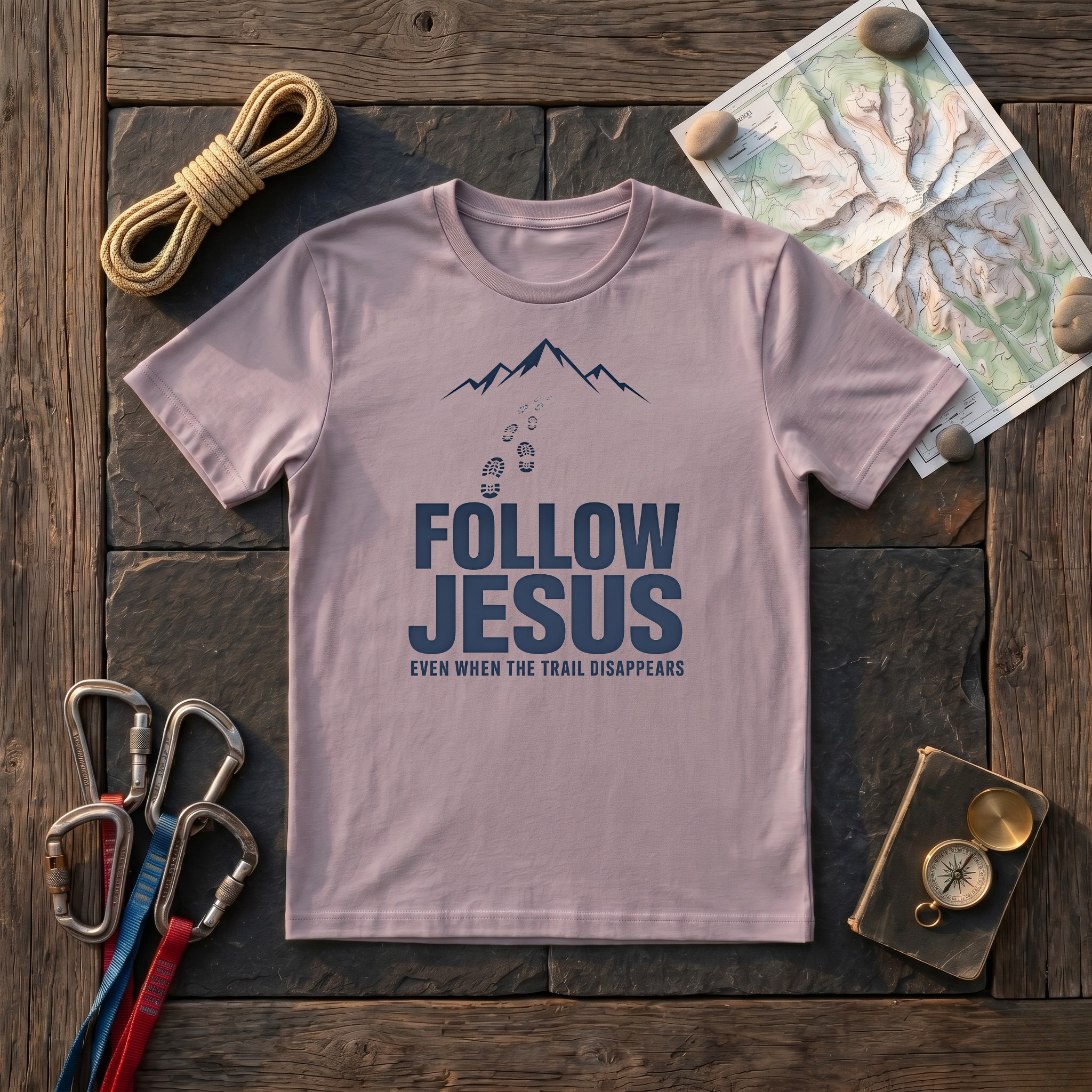 Follow Jesus Even When The Trail Disappears T-Shirt