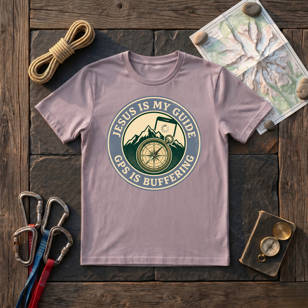 Jesus Is My Guide GPS Is Buffering T-Shirt