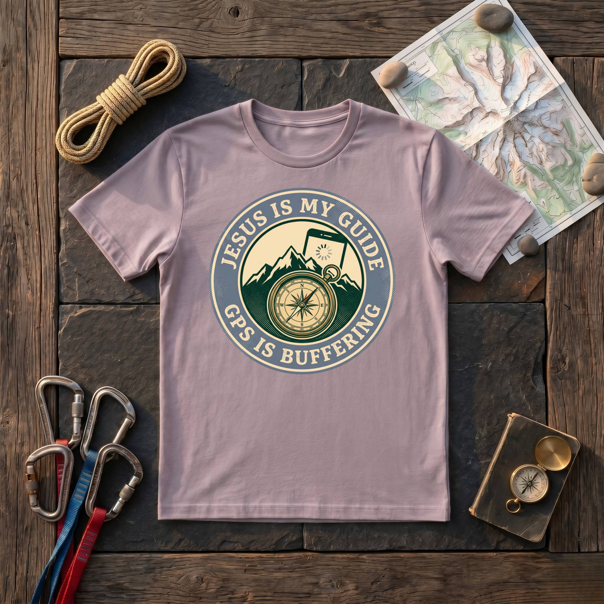 Jesus Is My Guide GPS Is Buffering T-Shirt