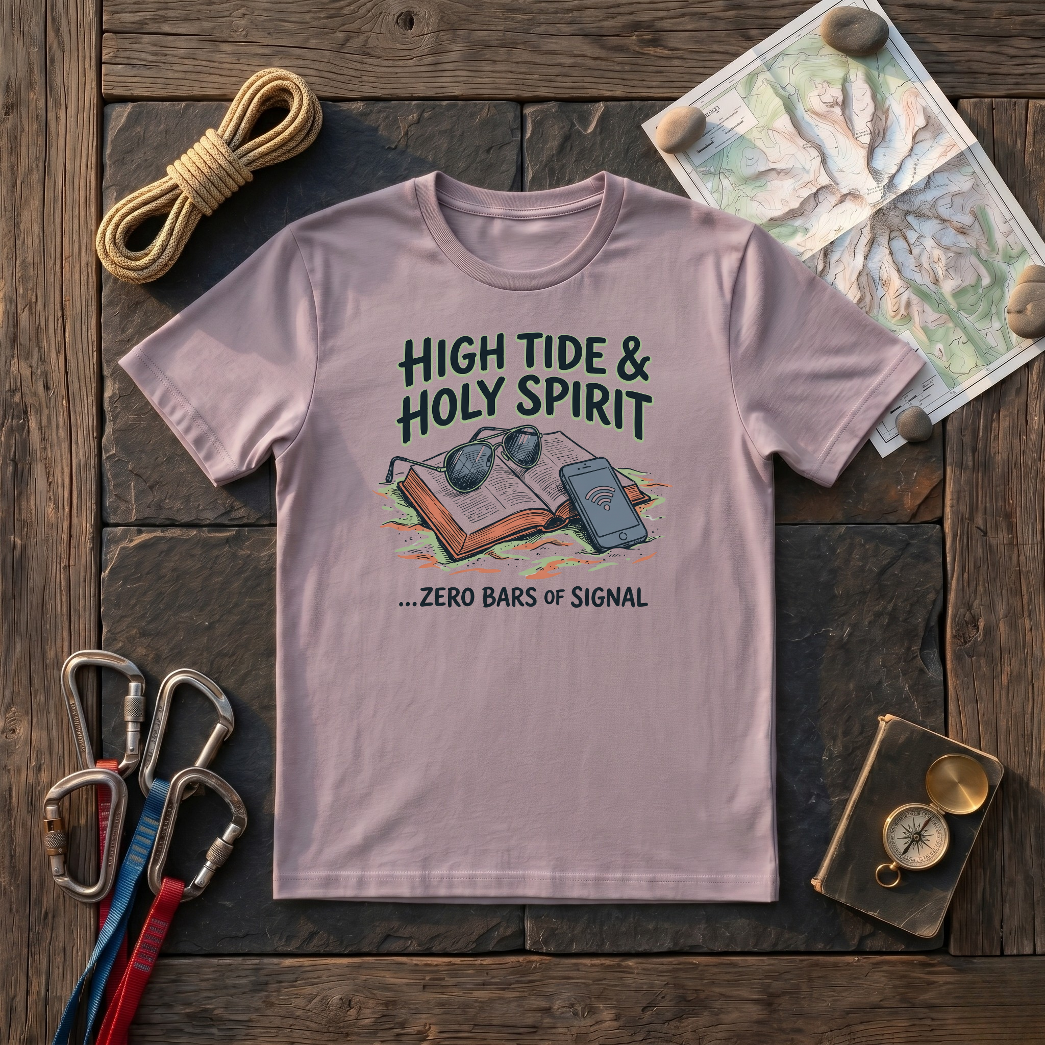 High Tide & Holy Spirit, Zero Bars Of Signal T-Shirt