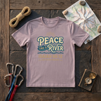 Peace Like A River, Rest In His Presence Isaiah 66:12 T-Shirt