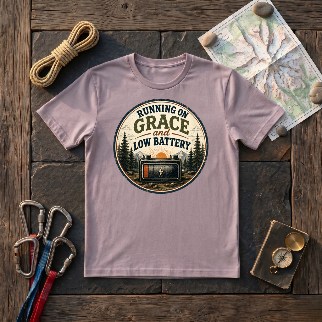 Running On Grace And Low Battery T-Shirt