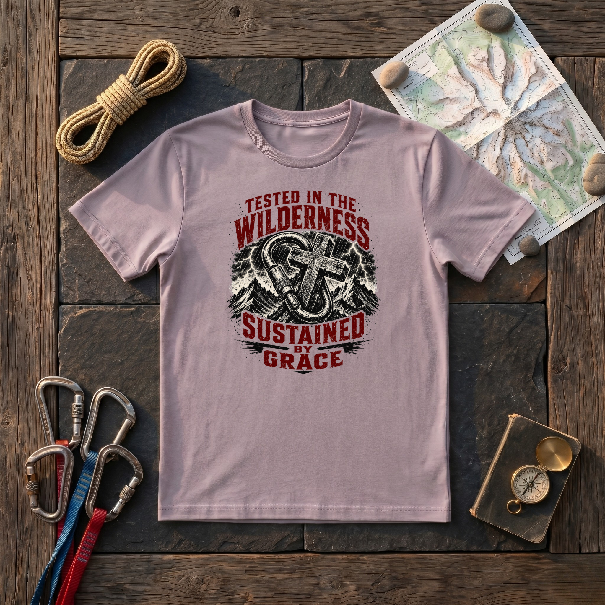 Tested In The Wilderness, Sustained By Grace T-Shirt