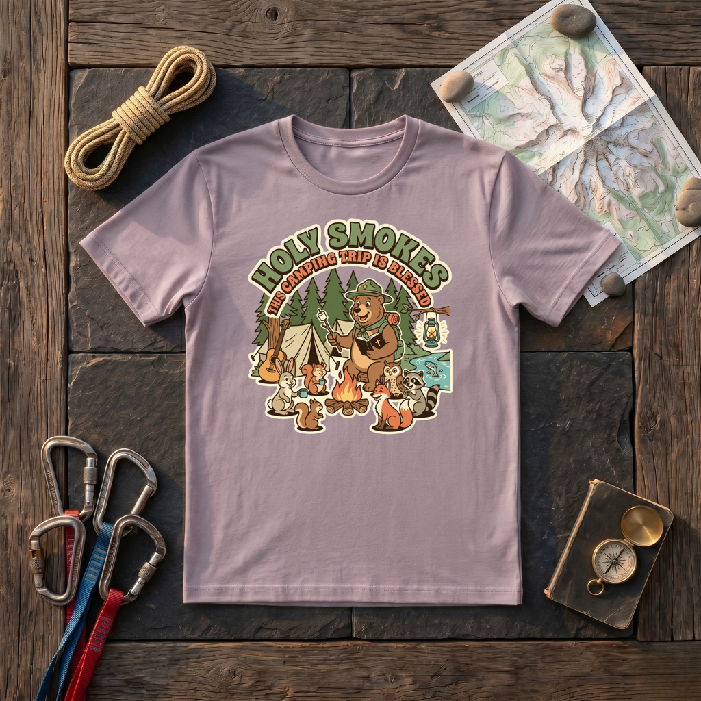 Holy Smokes This Camping Trip Is Blessed T-Shirt