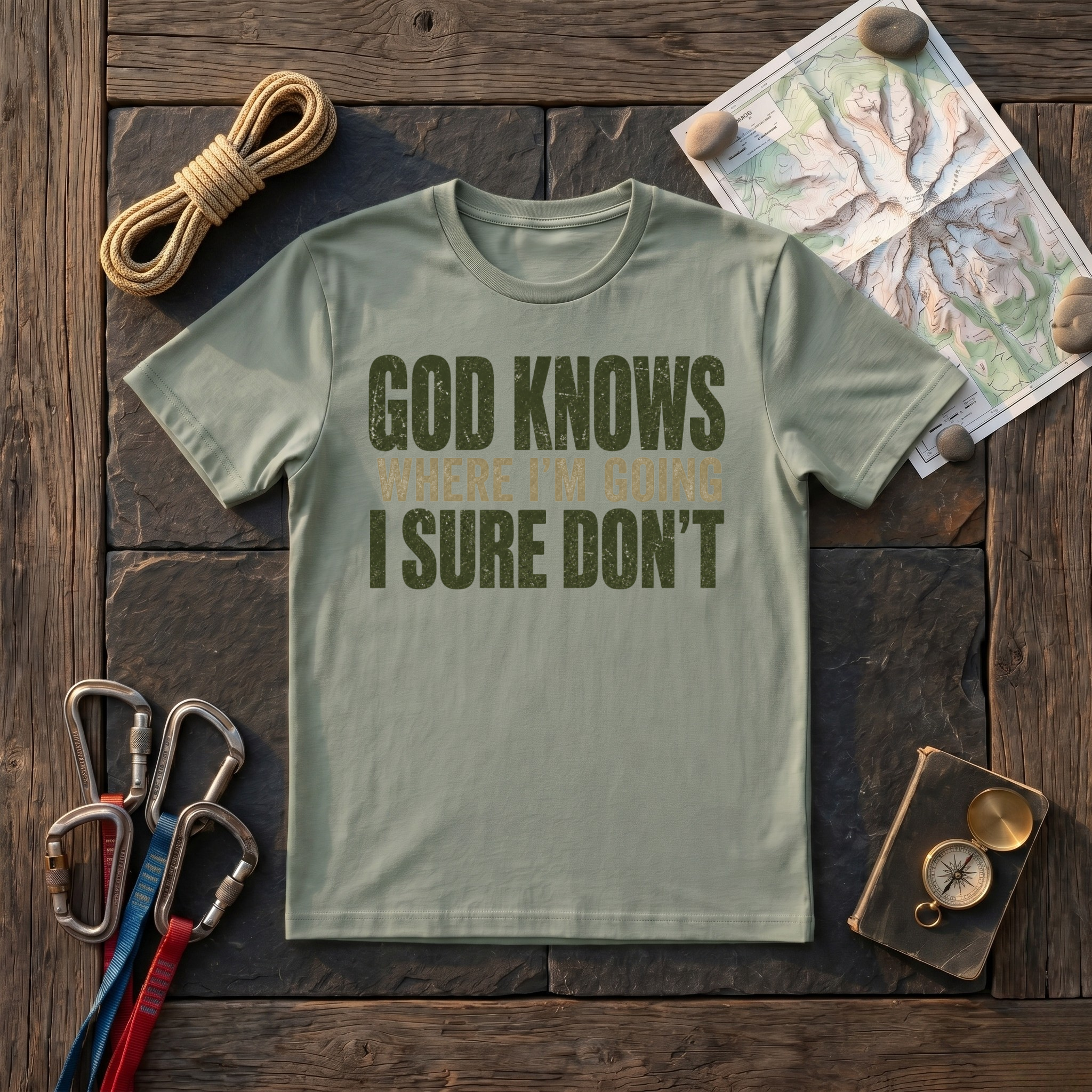 God Knows Where I'M Going, I Sure Don't T-Shirt