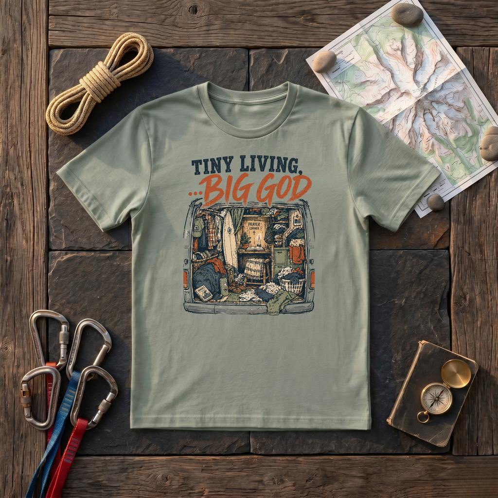 Tiny Living, Big God T-Shirt