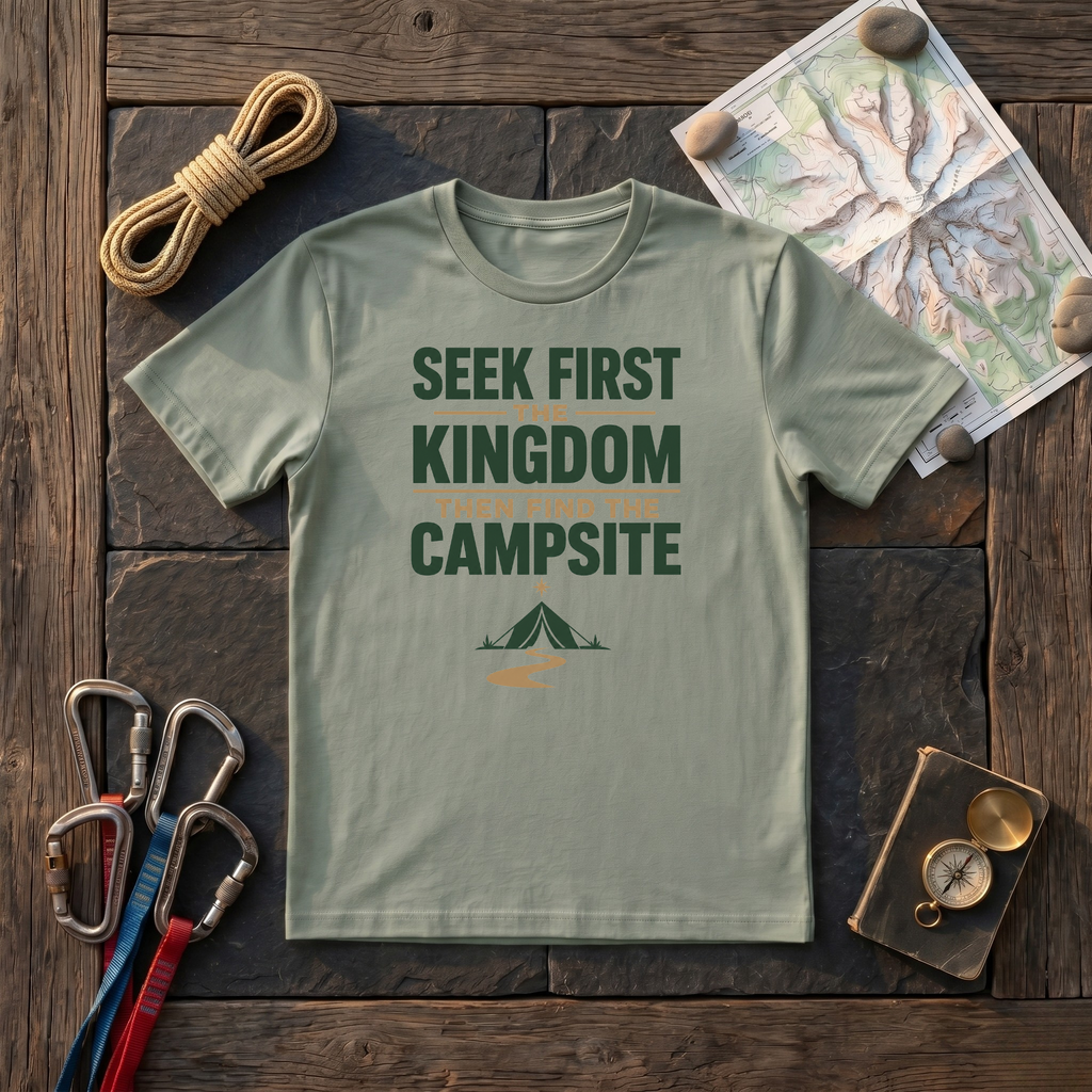 Seek First The Kingdom Then Find The Campsite T-Shirt