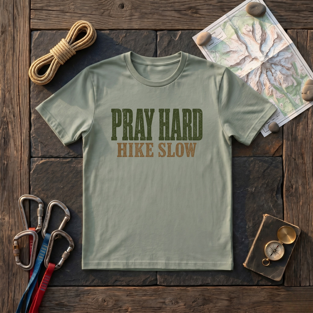 Pray Hard, Hike Slow T-Shirt