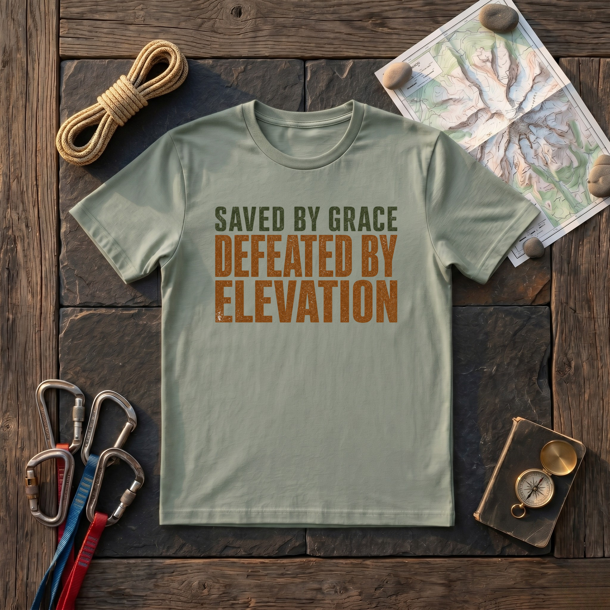 Saved By Grace, Defeated By Elevation T-Shirt