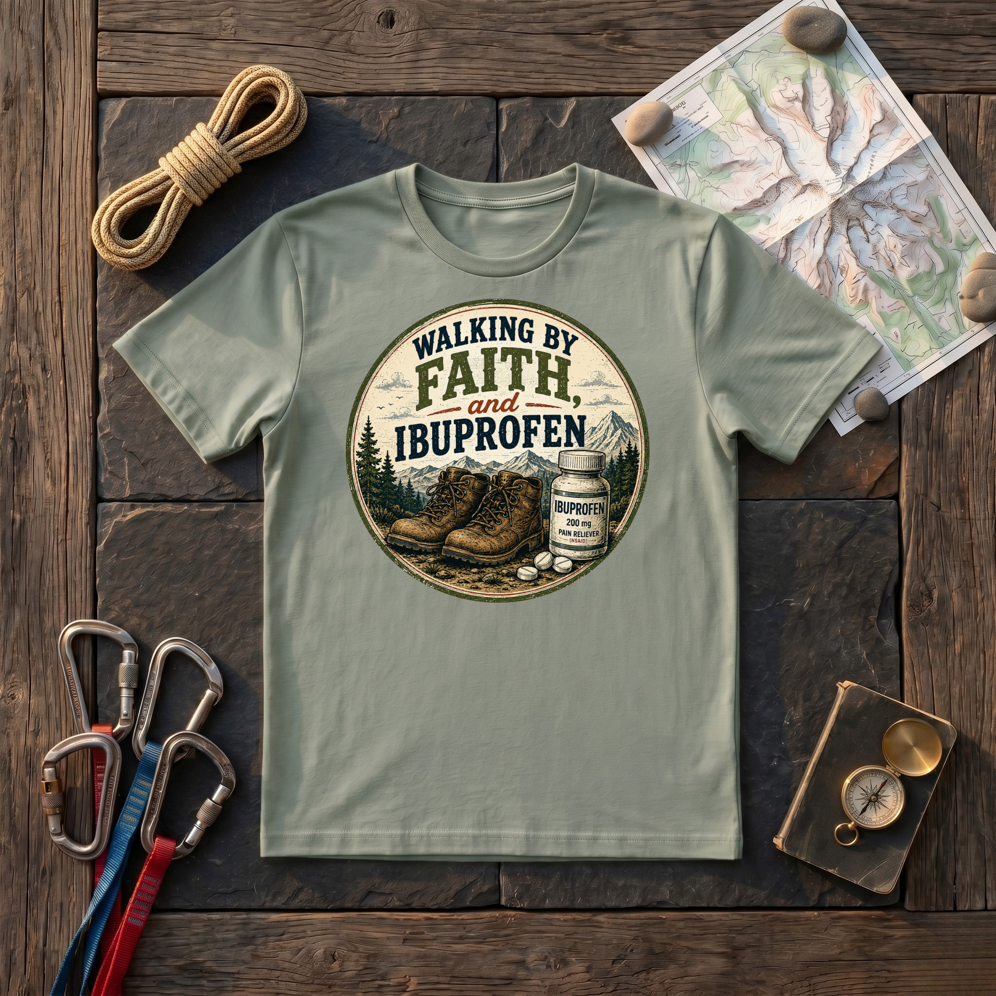 Walking By Faith, And Ibuprofen T-Shirt