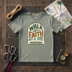 Walk By Faith Not By Sight 2 Corinthians 5:7 (Arch) T-Shirt