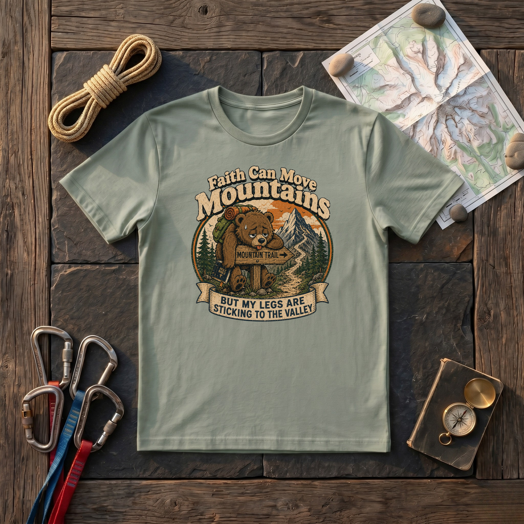 Faith Can Move Mountains, My Legs Are Sticking To The Valley T-Shirt