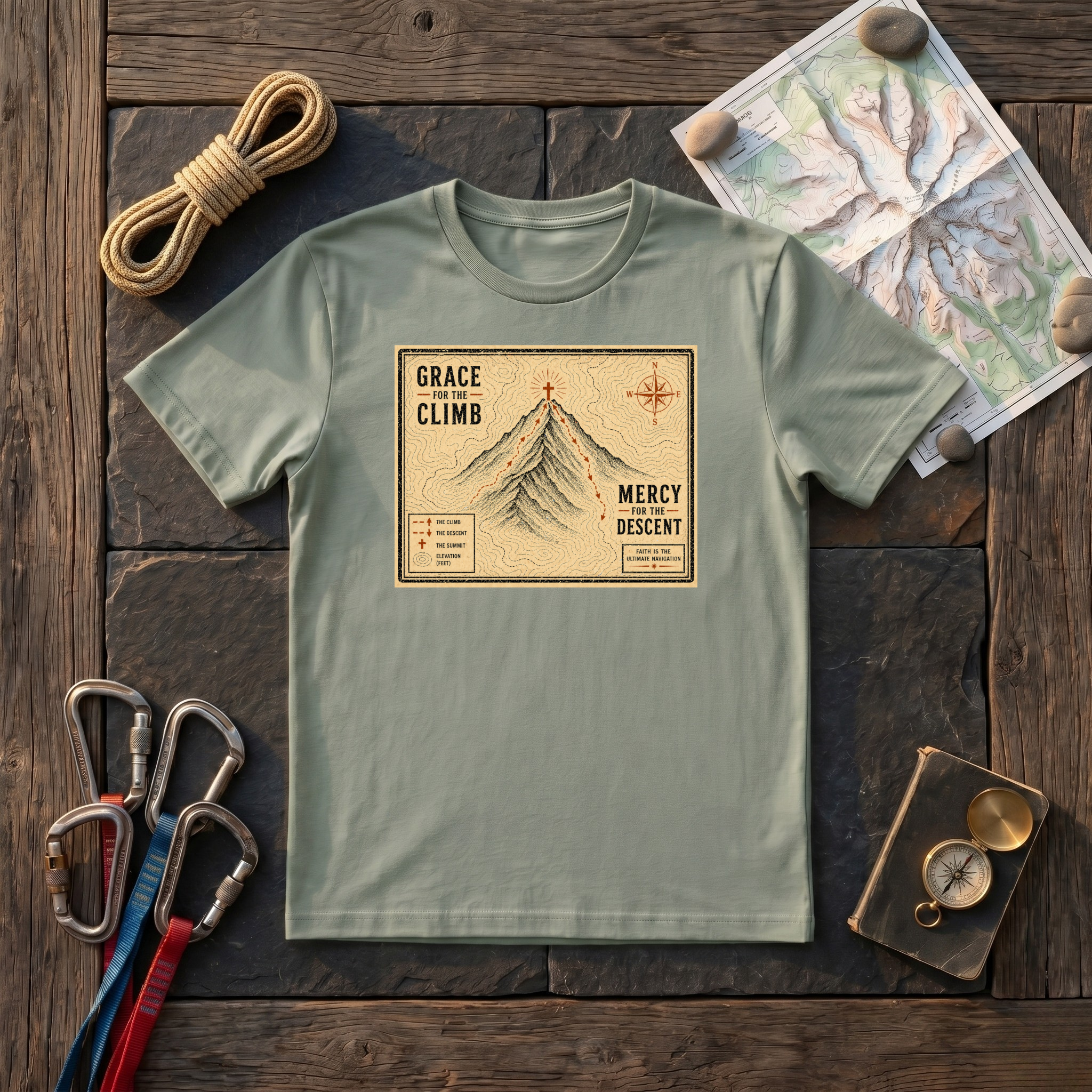 Grace For the Climb, Mercy For the Descent T-Shirt