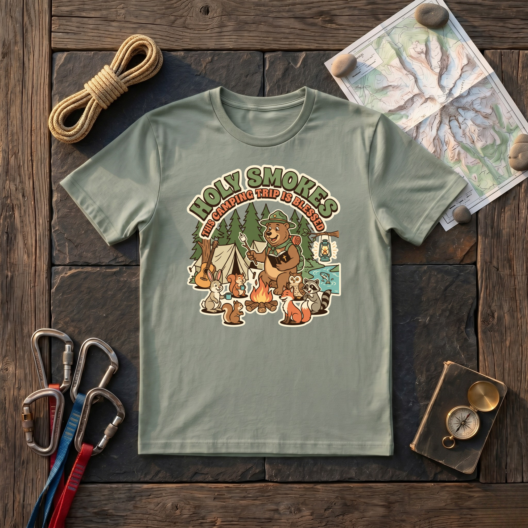 Holy Smokes This Camping Trip Is Blessed T-Shirt