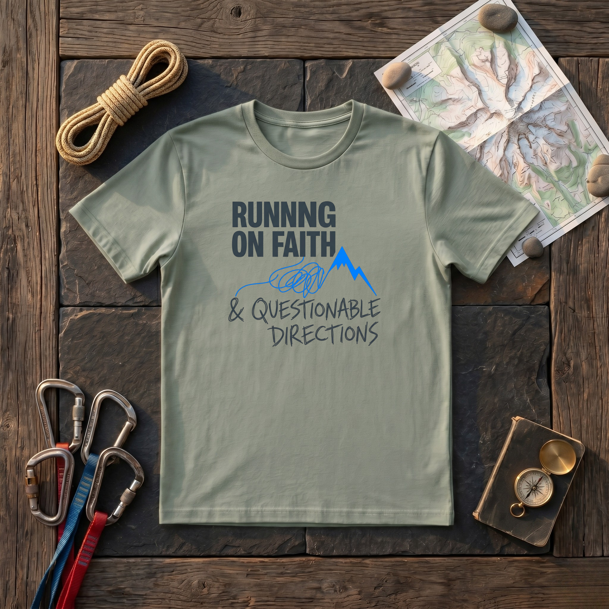 Running On Faith & Questionable Directions T-Shirt