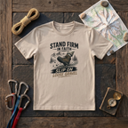 Stand Firm In Faith, Slip On Loose Gravel T-Shirt